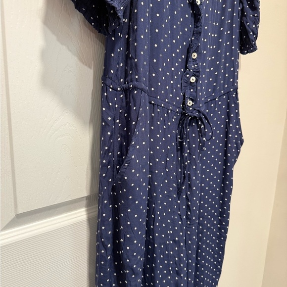 Lucky Brand Navy and White Polka Dot Top - Picture 5 of 6